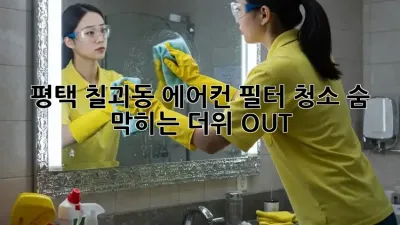 🌬️ 평택 칠괴동 에어컨 필터 청소, 숨 막히는 더위 OUT! 💨